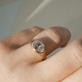 east-west oval diamond ring | ready to ship