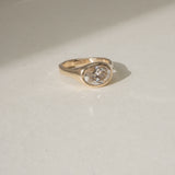 east-west oval diamond ring | ready to ship