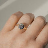 north-south oval diamond ring | ready to ship