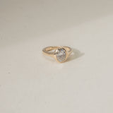 north-south oval diamond ring | ready to ship
