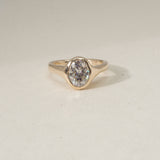 north-south oval diamond ring | ready to ship