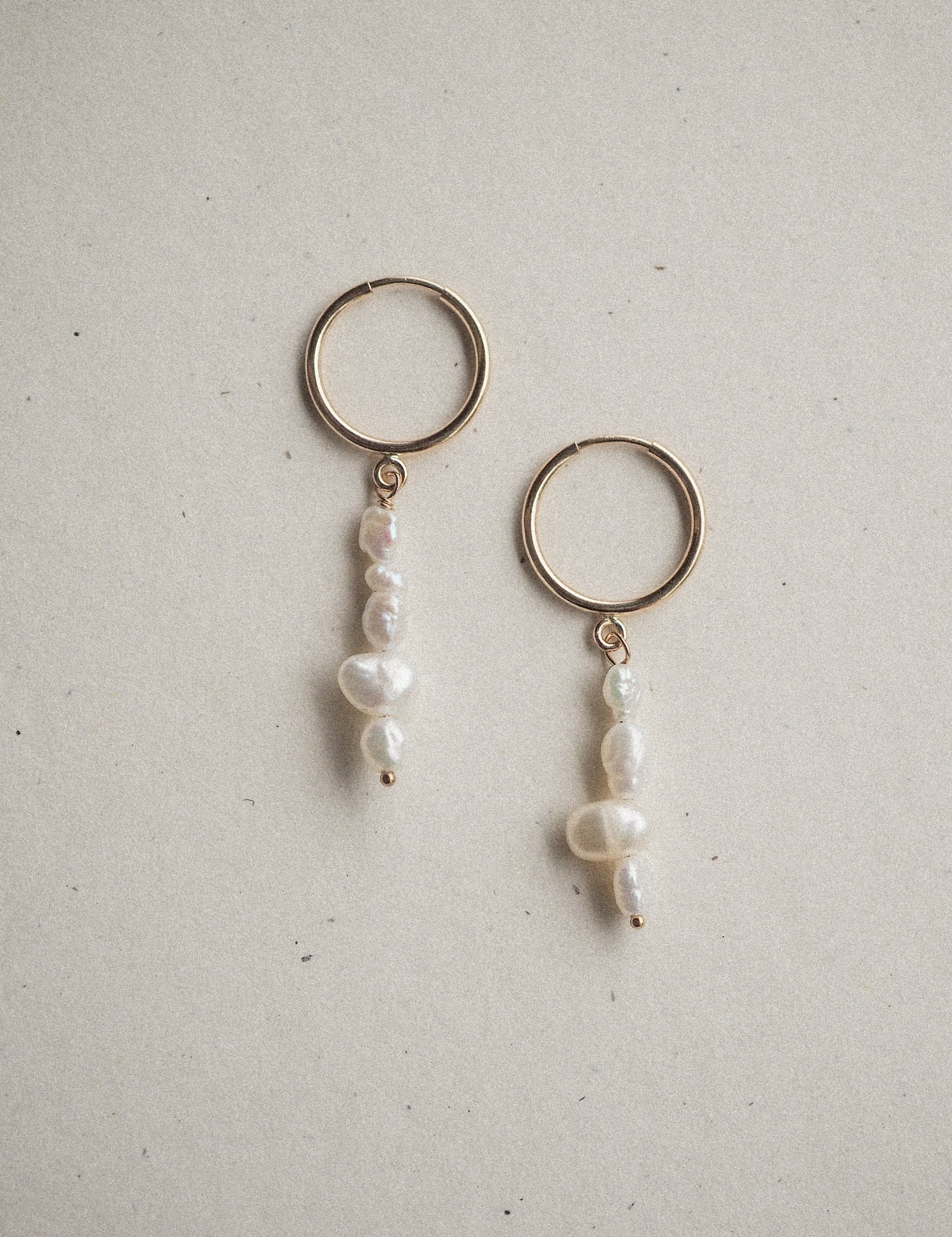 pearl hoops