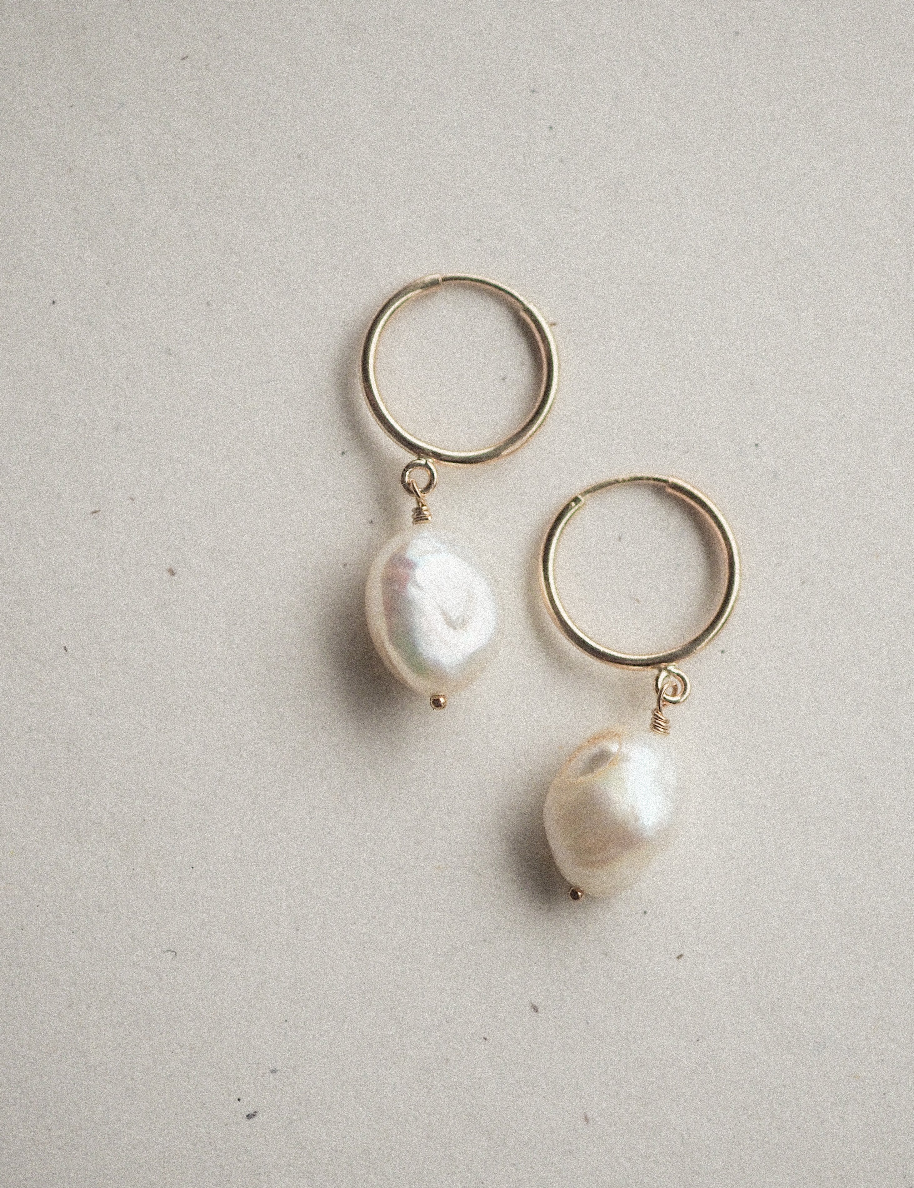 pearl hoops
