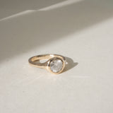 icy round diamond ring | ready to ship