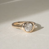 icy round diamond ring | ready to ship
