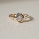 icy round diamond ring | ready to ship