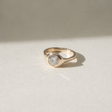 icy round diamond ring | ready to ship